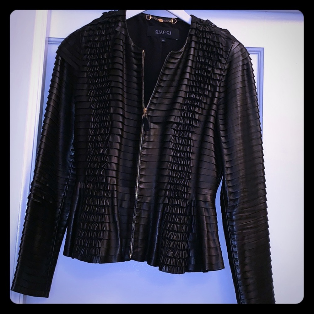 Gucci leather jacket